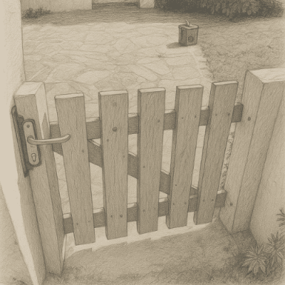 Illustration d'un portillon en bois réalisé à Noirmoutier